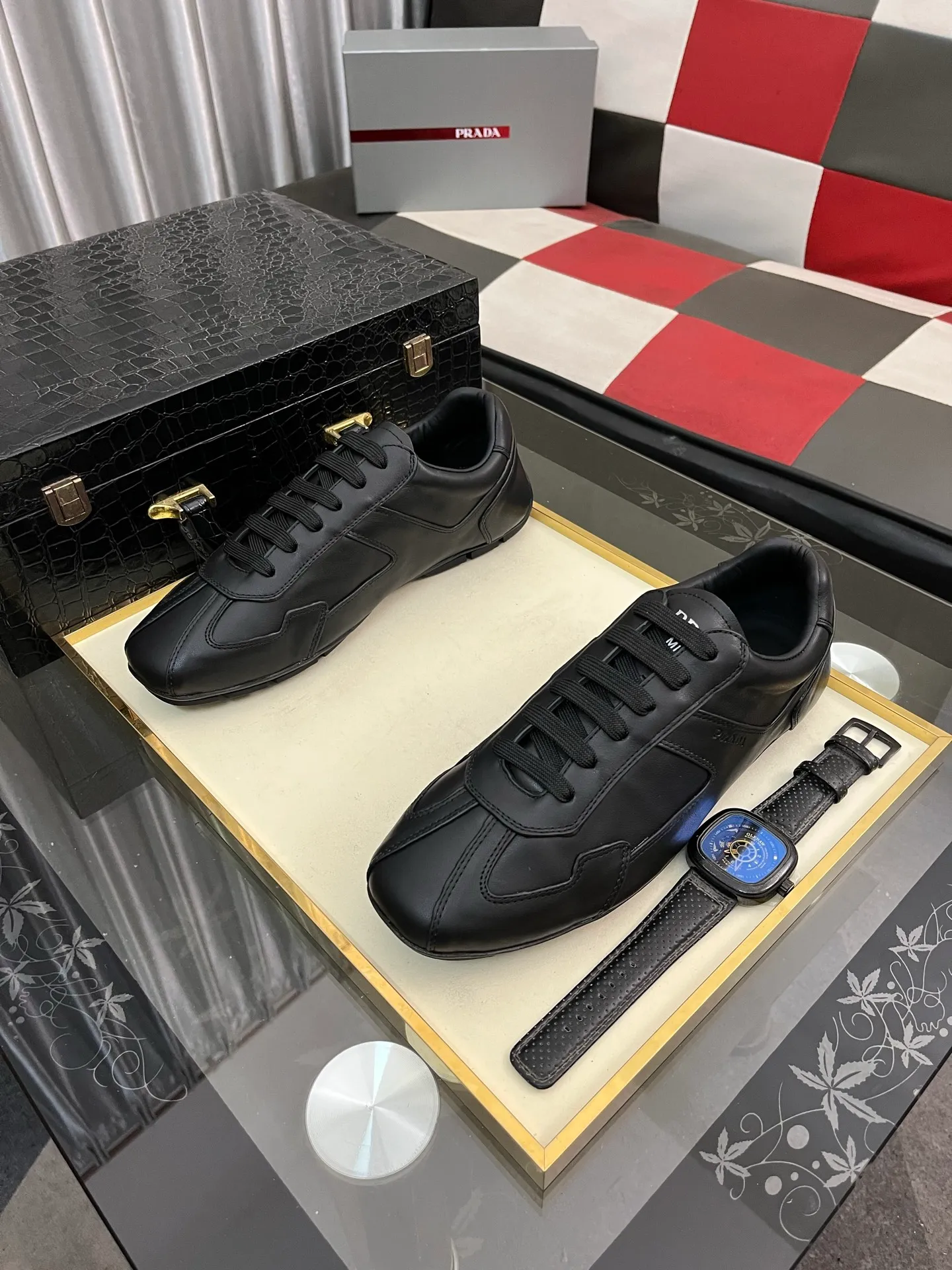 Men's men's shoes 💰458⌚️⌚️prada: New casual shoes for spring and summer, sports sneakers, fabric: imported cowhide, lining: original lining, sole: original sole, size: 38-443️⃣colors available